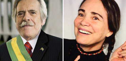 Zé de Abreu e Regina Duarte/Reprodução Instagram