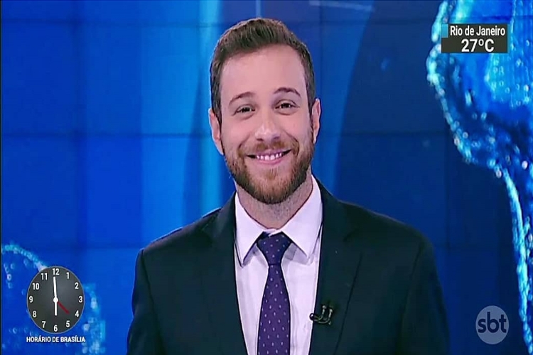 Cassius Zeilmann comemora liderança do ‘SBT Notícias’ e tieta Monalisa Perrone