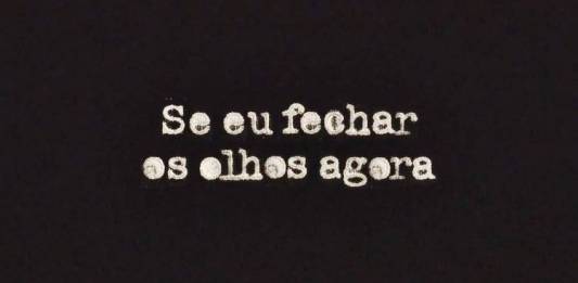 Logo - Se eu Fechar os Olhos Agora/TV Globo