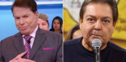 Silvio Santo e Faustão/Reproduçao Globoplay-Twitter