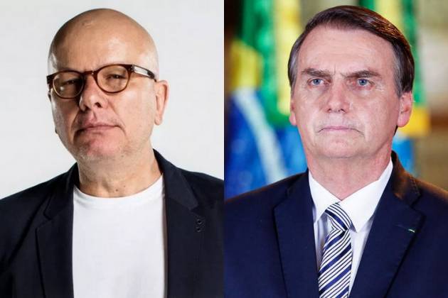 Marcelo Tas e Bolsonaro - Montagem/Área Vip