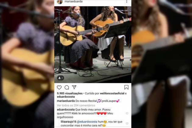 Eduardo Costa e Lilia Araújo - Reprodução/Instagram
