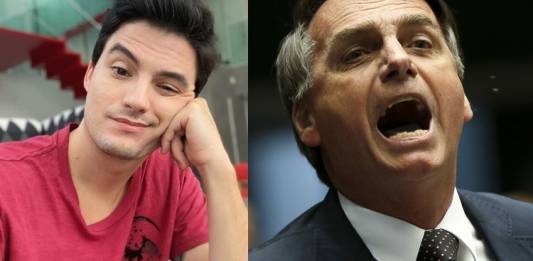 Felipe Neto e Jair Bolsonaro - Montagem/Área Vip