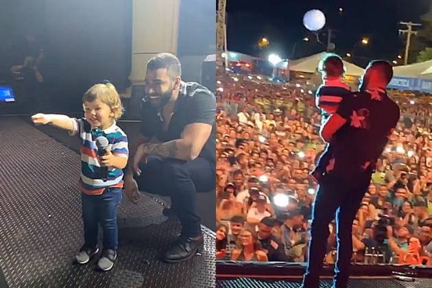 Gabriel e o sertanejo Gusttavo Lima/Reprodução Instagram