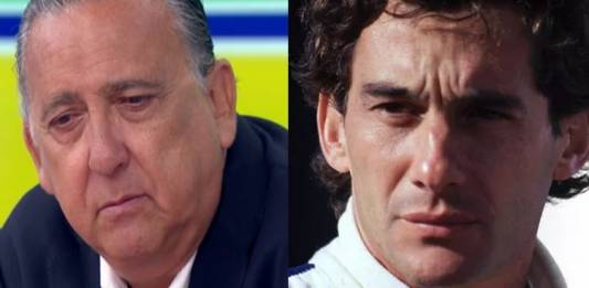 Galvão Bueno e Ayrton Senna - Montagem/Área Vip