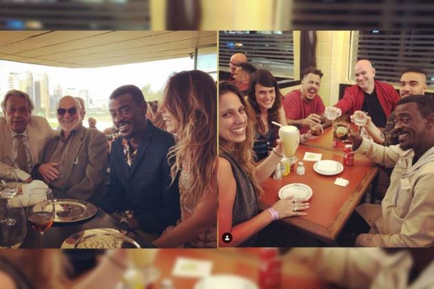 Seu Jorge, Karina Maluf, amigos e familiares - Reprodução/Instagram