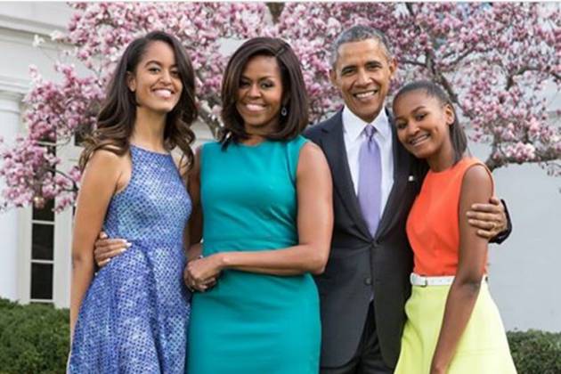 Barack Obama e família
