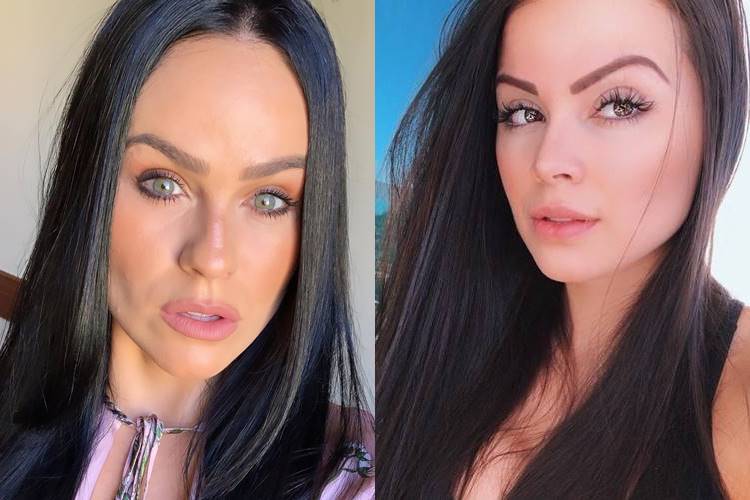 Victória Villarim, ex de Eduardo Costa, marca presença em show sertanejo com a irmã do músico