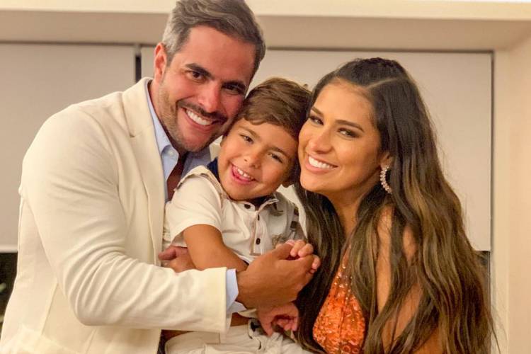 Kaka Diniz, filho e Simone