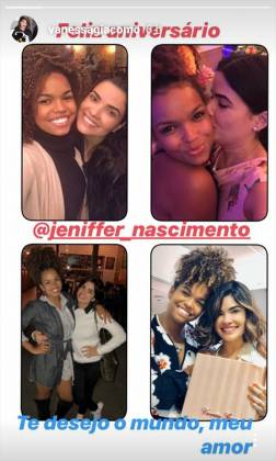 Vanessa Giácomo e Jeniffer Nascimento Instagram