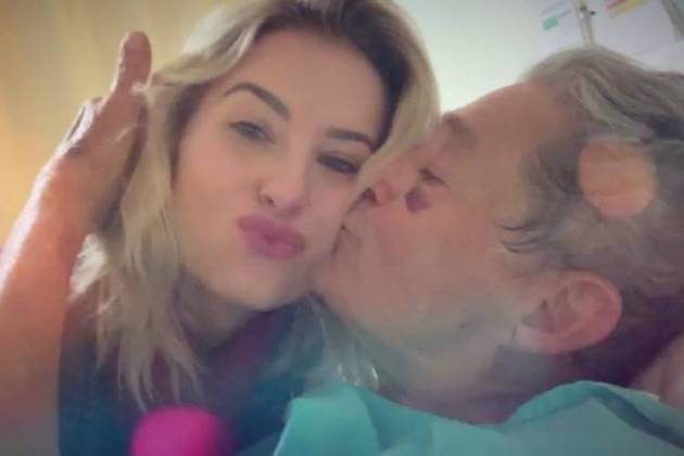 Barbara França e avô