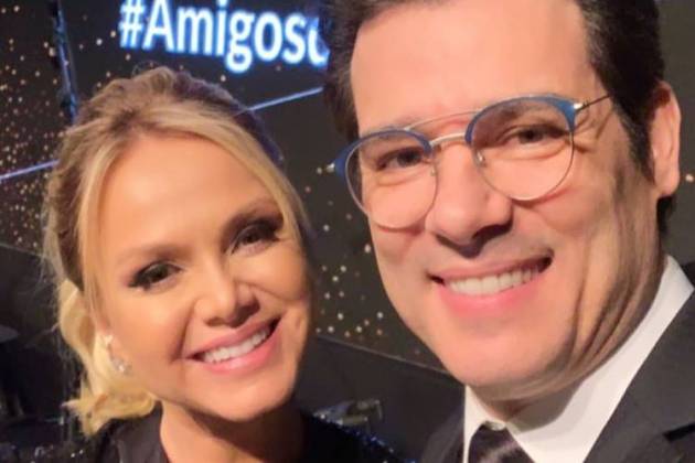 Celso Portiolli e Eliana durante evento da AACD - Instagram/Reprodução Eliana e Celso Portiolli