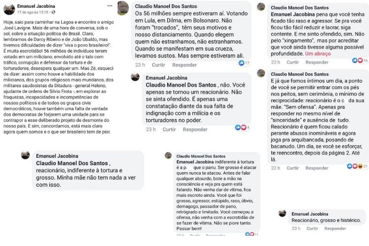 Comentários - Reprodução: Facebook