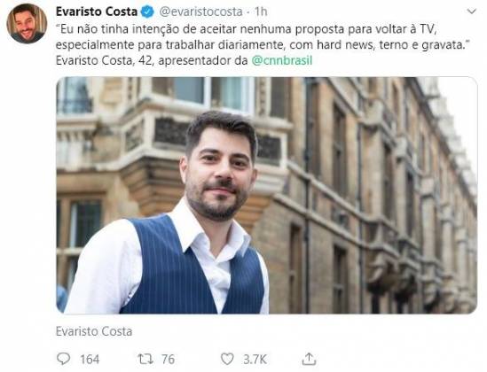 Evaristo Costa- Twitter