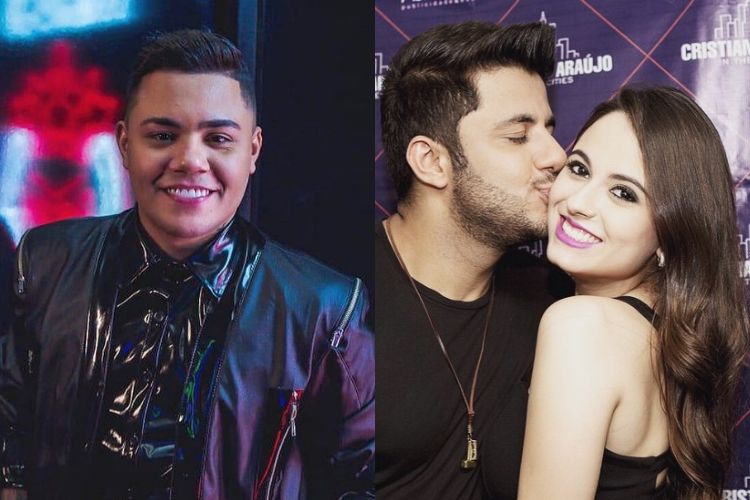 Cantor sertanejo Felipe Araújo, o irmão Cristiano e Alana, ambos mortos em 2015 - Reprodução: Instagram (Montagem: Área VIP)