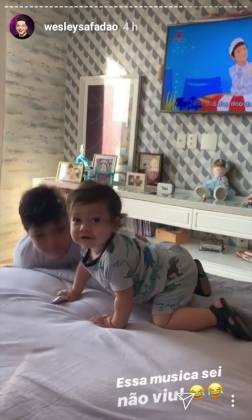 Yhudy, e Dom filhos de wesley- Instagram