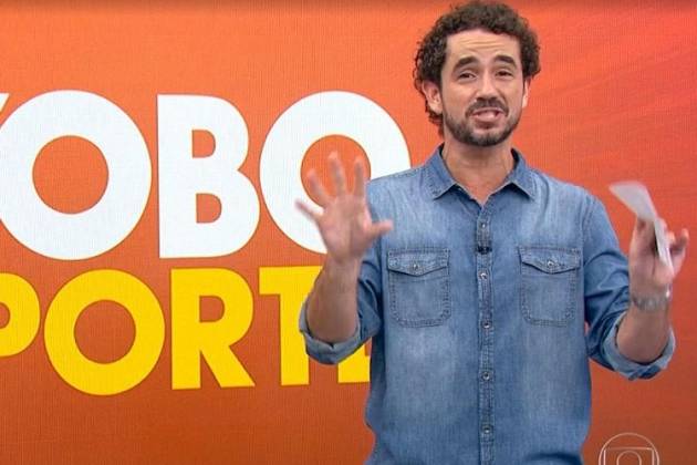 Felipe Andreoli comanda o 'Globo Esporte SP' - Reprodução/Globo