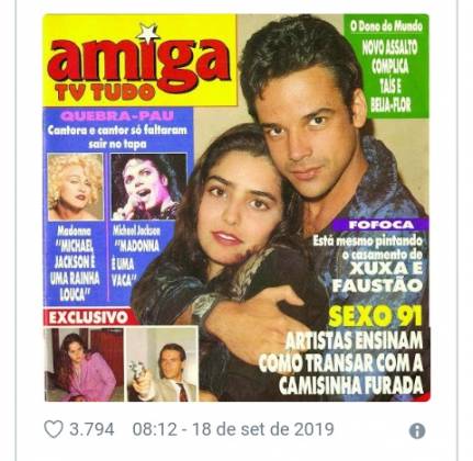 Capa de revista extinta amiga