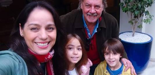 Claudia Mauro, Paulo cesar Grande, Pedro e Carolina- Instagram