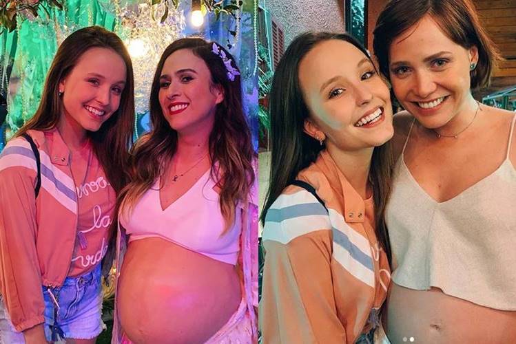 Larissa Manoela faz homenagem as grávidas, Tatá Werneck e Leticia Colin