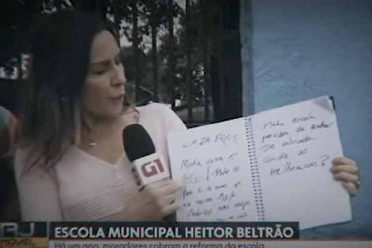 Repórter da Globo é acusada de farsa durante reportagem pela prefeitura