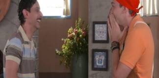 As Aventuras de Poliana: Vini é aprovado nos testes e entra na escola Ruth Goulart As Aventuras de Poliana - Lindomar conta o resultado da audição de Vini (Divulgação / SBT)