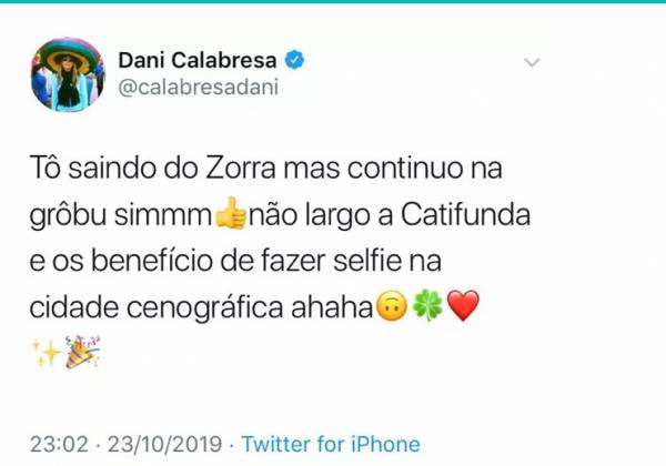 Dani Calabresa reprodução  Twitter