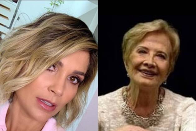 Flávia Alessandra e Glória Menezes reprodução Instagram montagem Area Vip