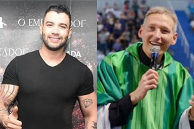 Gusttavo Lima Padre Marcelo Rossi reprodução Instagram montagem Area Vip