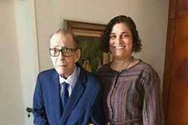 João Gilberto e ex-companheira - Reprodução: Araquivo Pessoal