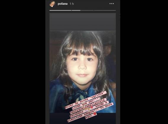 Post - Poliana parabeniza Monyque - filha de Leonardo/Instagram