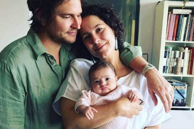 Cecília Malan , e Pierre Antoine e filha Olimpiaeprodução Instagram