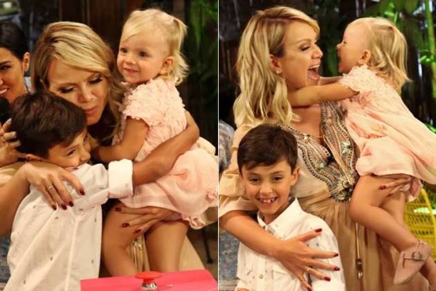 Eliana com Arthur e Manuela (Marcos Ribas/Brazil News)