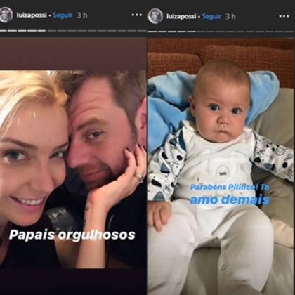 Luiza possi e Cris Gomes e filho Lucca Reproducao Instagram