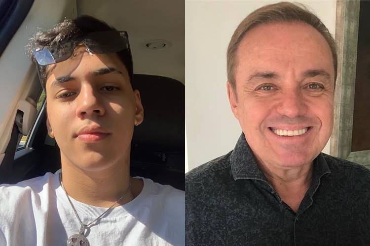 Afilhado de Gugu, filho de Simony, comove ao se despedir do apresentador