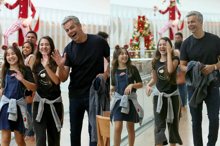 Otaviano Costa curte passeio ao lado da filha no Rio de Janeiro