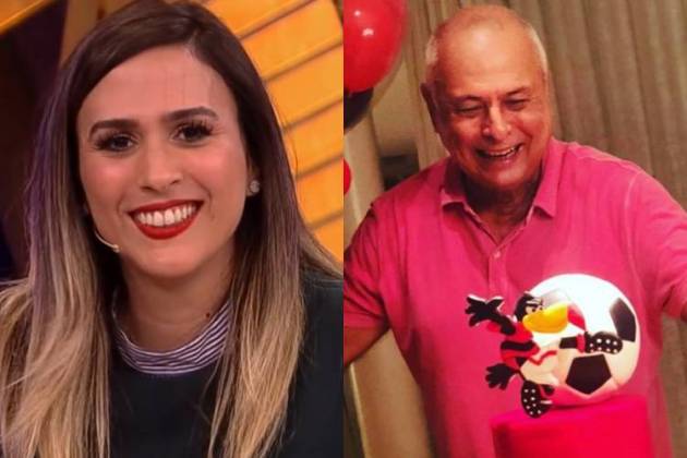Tatá Werneck e o pai