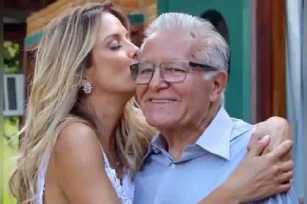 Ticiane Pinheiro e o pai Fernando Abel Mendes Pinheiro