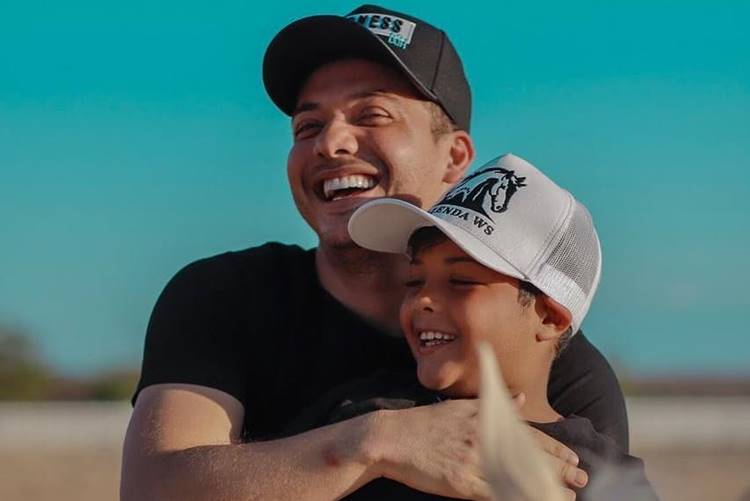 Wesley Safadão celebra aniversário do filho, Yhudy