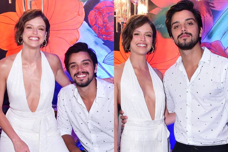 Aproveitando o descanso pós-novela, Agatha Moreira curte evento com Rodrigo Simas