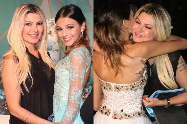 Antonia Fontenelle celebra 15 anos da afilhada