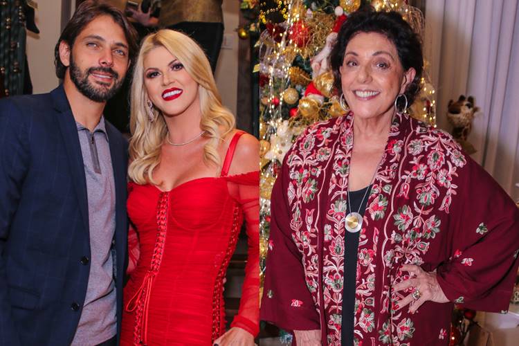 Famosos marcam presença em festa de Natal em São Paulo