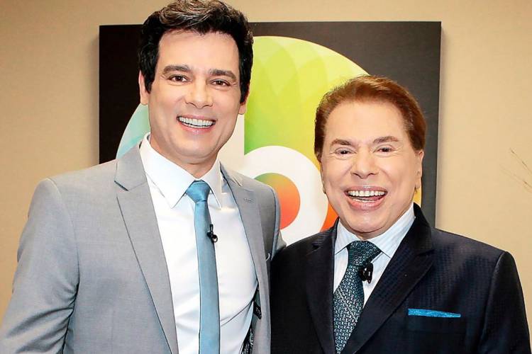 Celso Portiolli e Silvio Santos