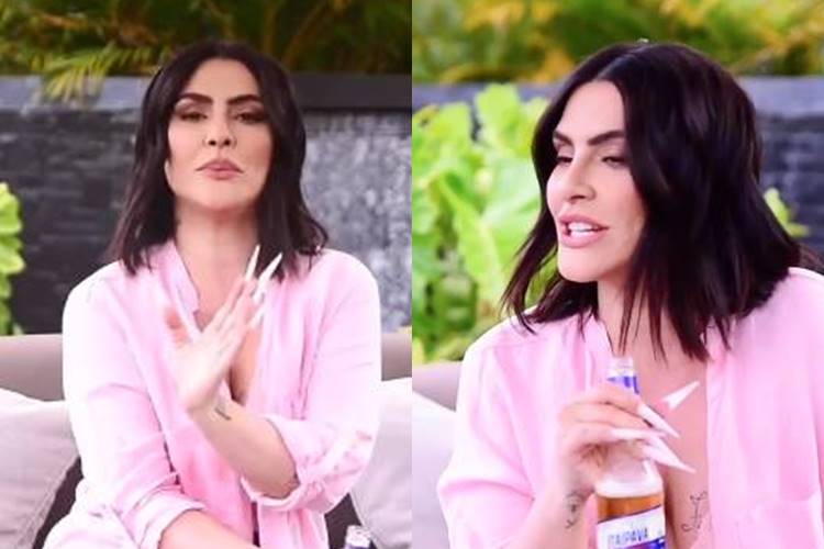 Cleo posta vídeo e unhas roubam a cena
