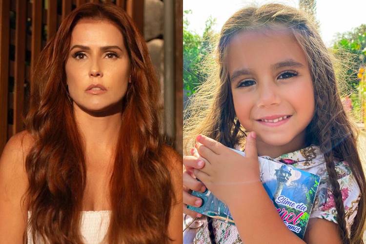 Deborah Secco revela apelido que ganhou da filha ao aparecer ruiva