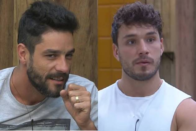 Diego e Lucas em 'A Fazenda' - Playplus/Reprodução