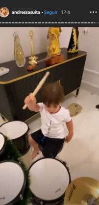 Gabriel filho de Gusttavo Lima reprodução stories Instagram Gabriel filho de Gusttavo Lima reprodução stories Instagram