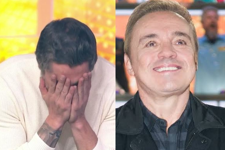 Chorando, Marcos Mion faz grandes revelações sobre Gugu durante homenagem no ‘Família Record’