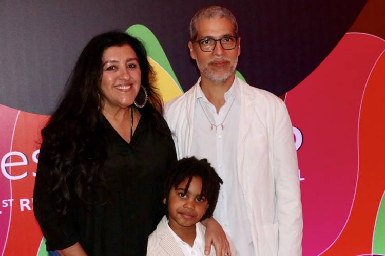 Regina Casé vai com a família ao Festival do Rio