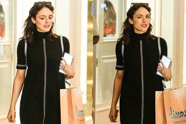 Isabelle Drummond curte passeio em shopping do Rio de Janeiro